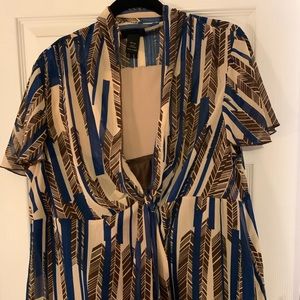 Cowl neck tie blouse from Lane Bryant